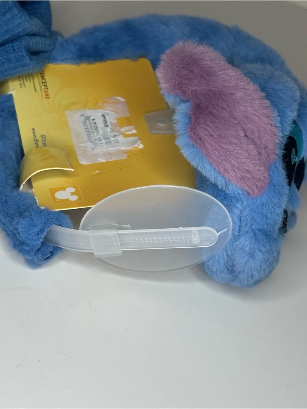 Disney Lilo & Stitch Stitch Face 3D Ear Muffs & Blue Gloves 2pc NEW (Damaged)